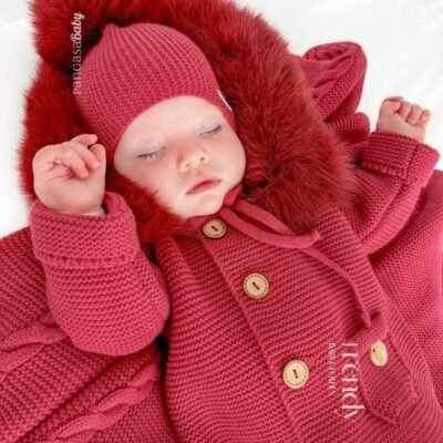 Trenka Luxury Granate Pelo Natural