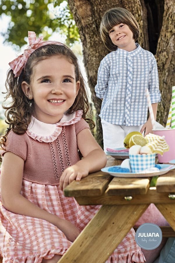 vestido cuadritos cuerpo punto – HERMANOS CONJUNTADOS