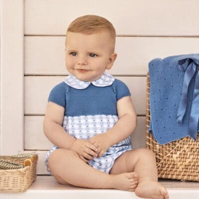 Pelele cuadritos cuerpo punto – RECIEN NACIDOS