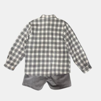 Conjunto camisa cuadros y pantalón pana – HERMANOS CONJUNTADOS